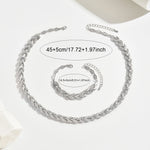 Produktbild – Elegant Rhinestone Fish Tail Set