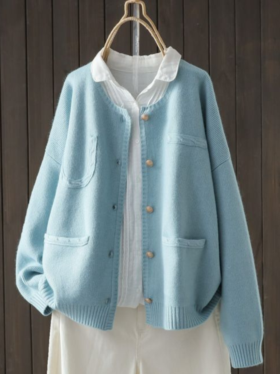 Camille | Mjuk cardigan med fickor