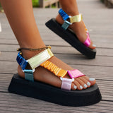 Produktbild – Aura – Iriserande Plattform Sandal