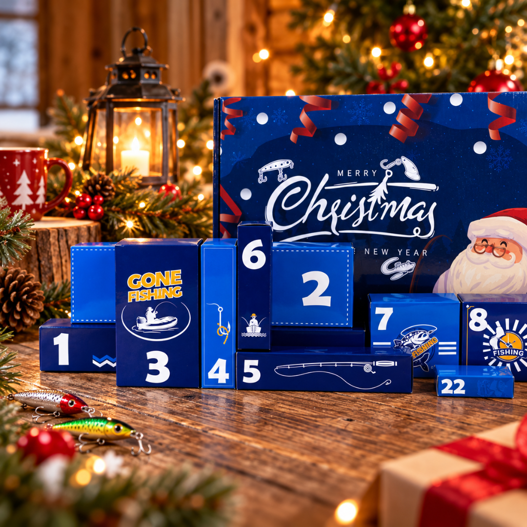 JuleFiske™ fiskeadventskalender – 24 fisketillbehör – bild 8