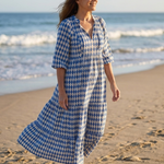 Elodie | Midiklänning med diamantmönster