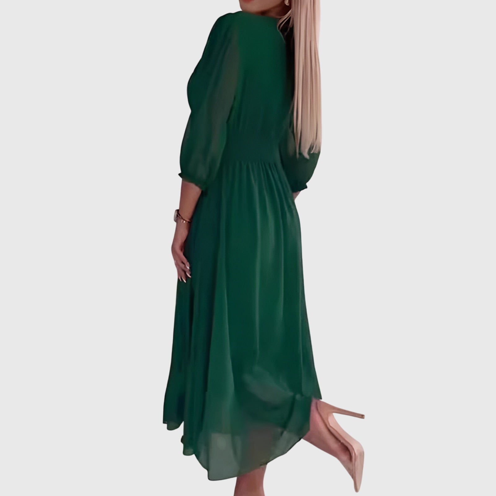 Produktbild – Chloe – Lätt Silkes Chiffon Klänning