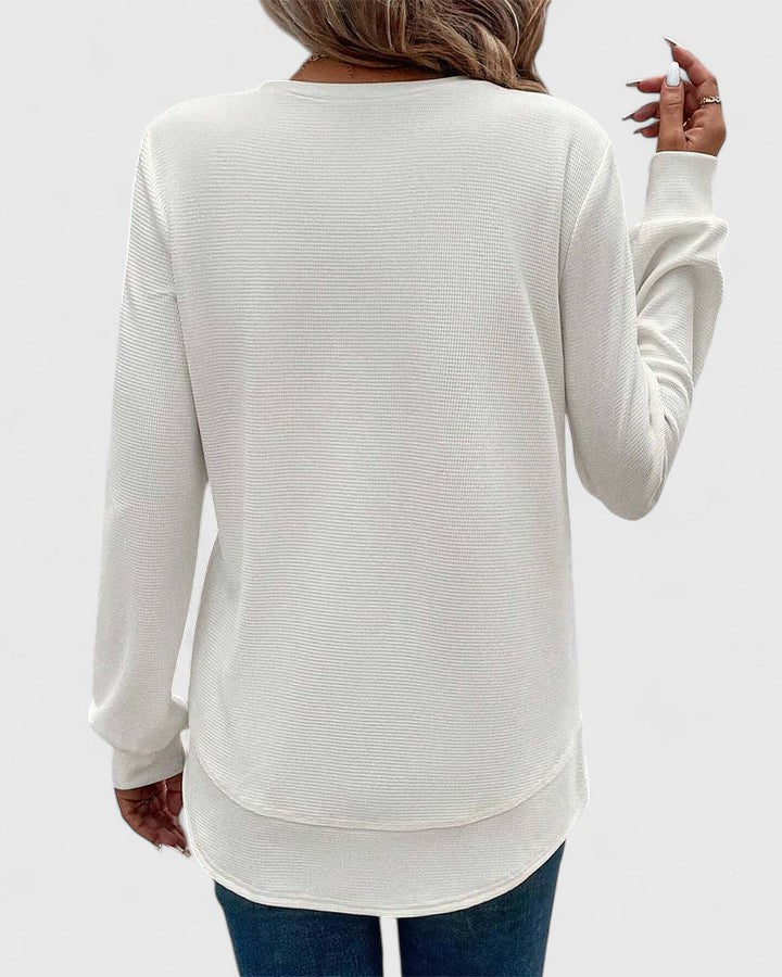 Produktbild – Nadyalyn – Elegant O-Hals Långärmad
