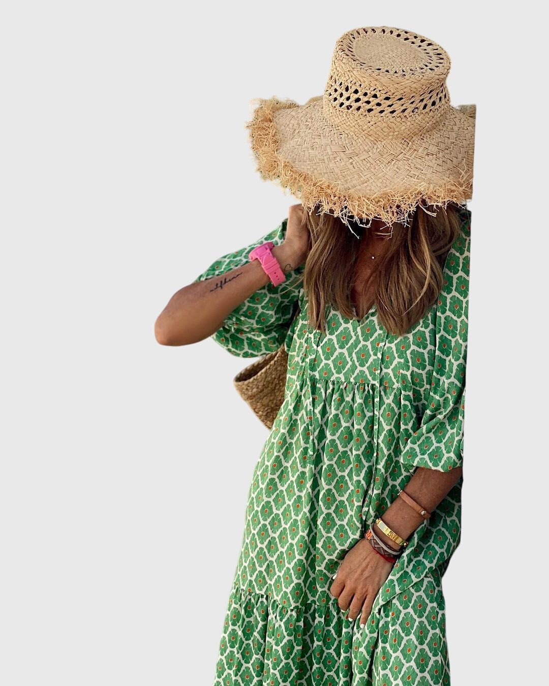 Produktbild – Sarah – Boho Maxi Klänning
