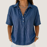 Willow | Blus med krage och knappar