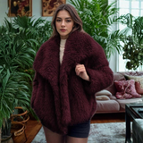 Produktbild – Corrine – Elegant långärmad krage Fuzzy Kappa