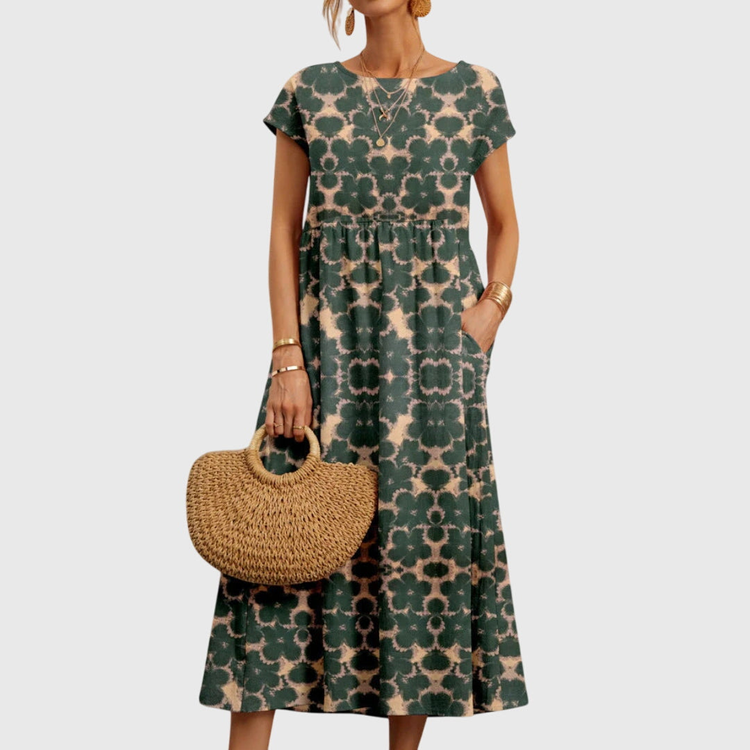 Produktbild – Valencia – Chic Blommig Klänning