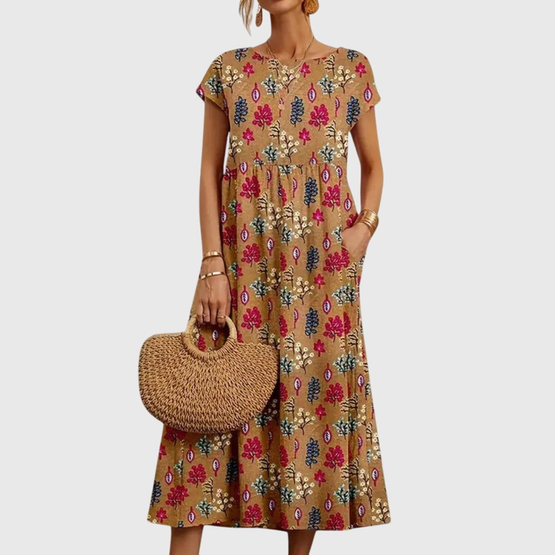 Produktbild – Valencia – Chic Blommig Klänning