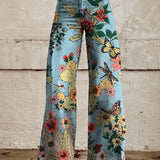 Vida bohemiska jeans med blommönster | Design 6