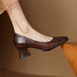 Martine | Pumps med fyrkantig tå