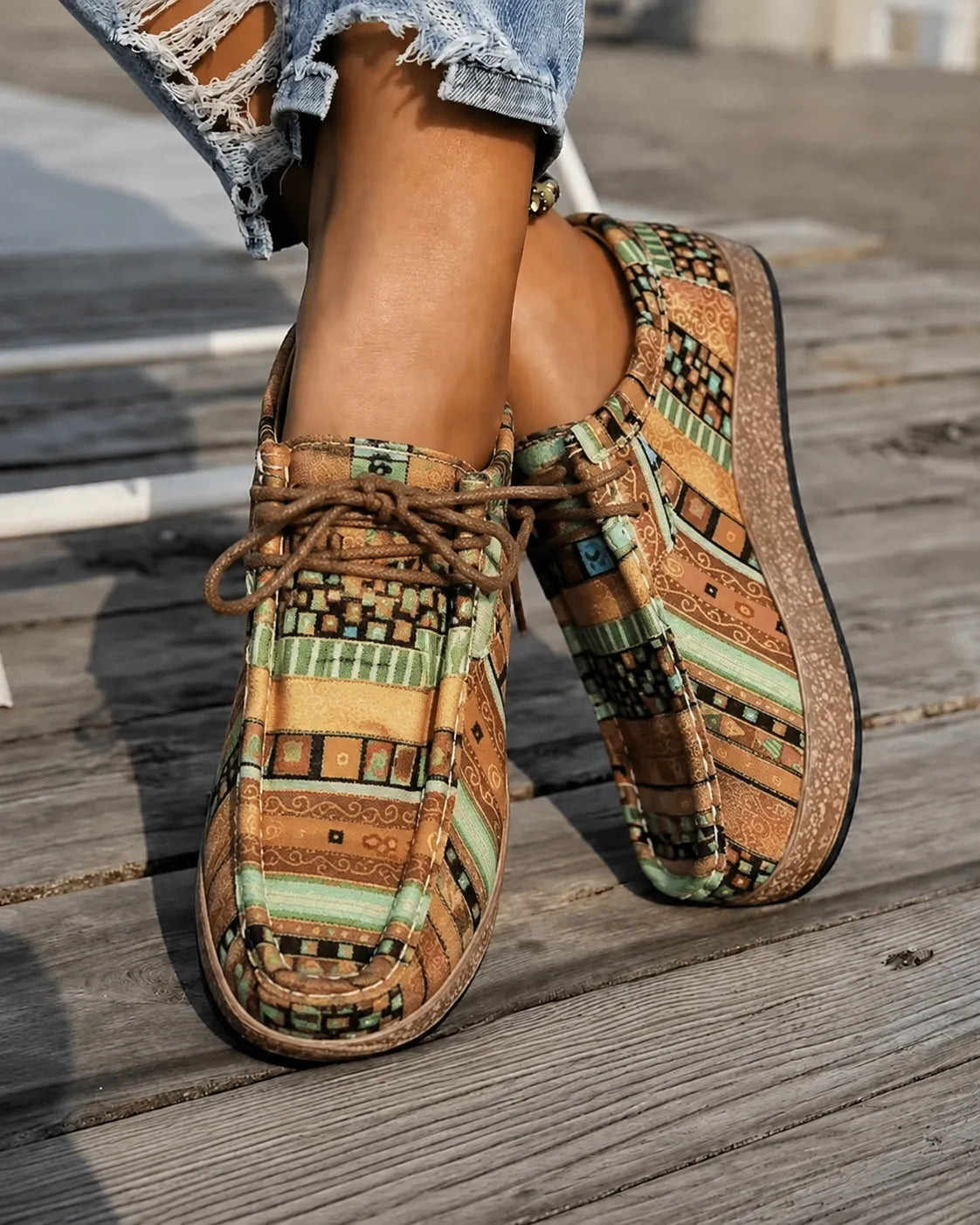 Sylvie | Vadderade bohemiska loafers