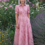 Xanthea | Blommig maxiskjortklänning