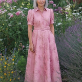 Xanthea | Blommig maxiskjortklänning