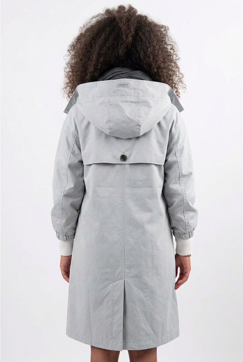 Produktbild – Elsa – Lång Vattenavvisande Parkas med Huva