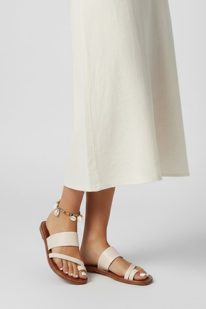 Produktbild – Kimberly – Damens Slip-On Sandaler med Spännsrem