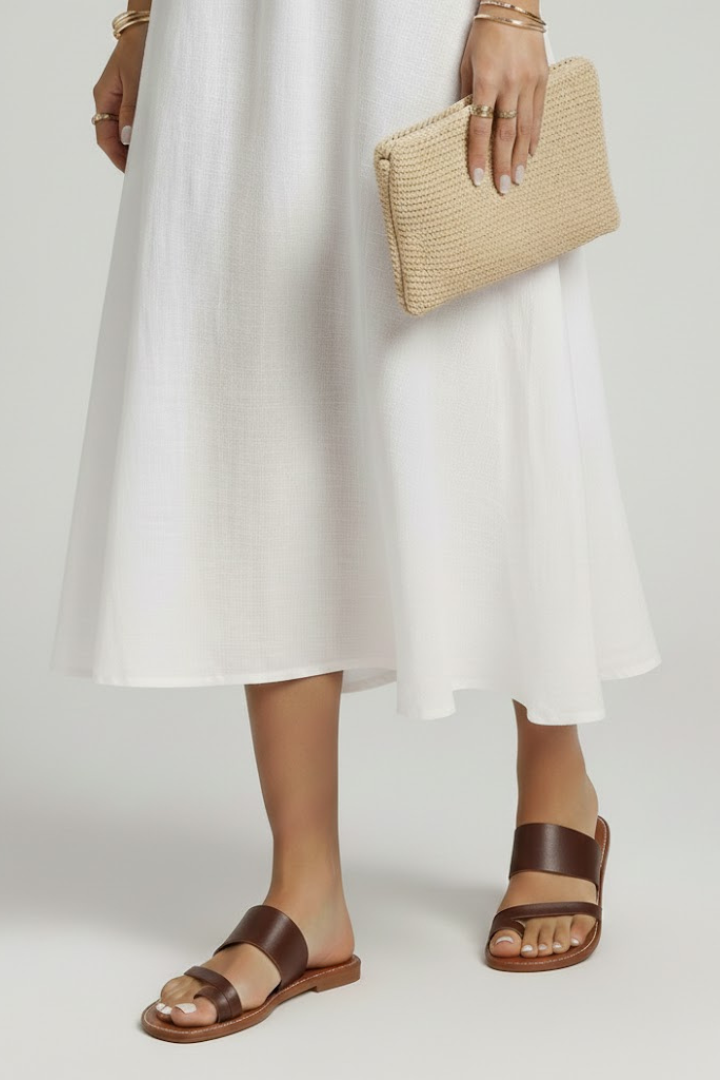 Produktbild – Kimberly – Damens Slip-On Sandaler med Spännsrem