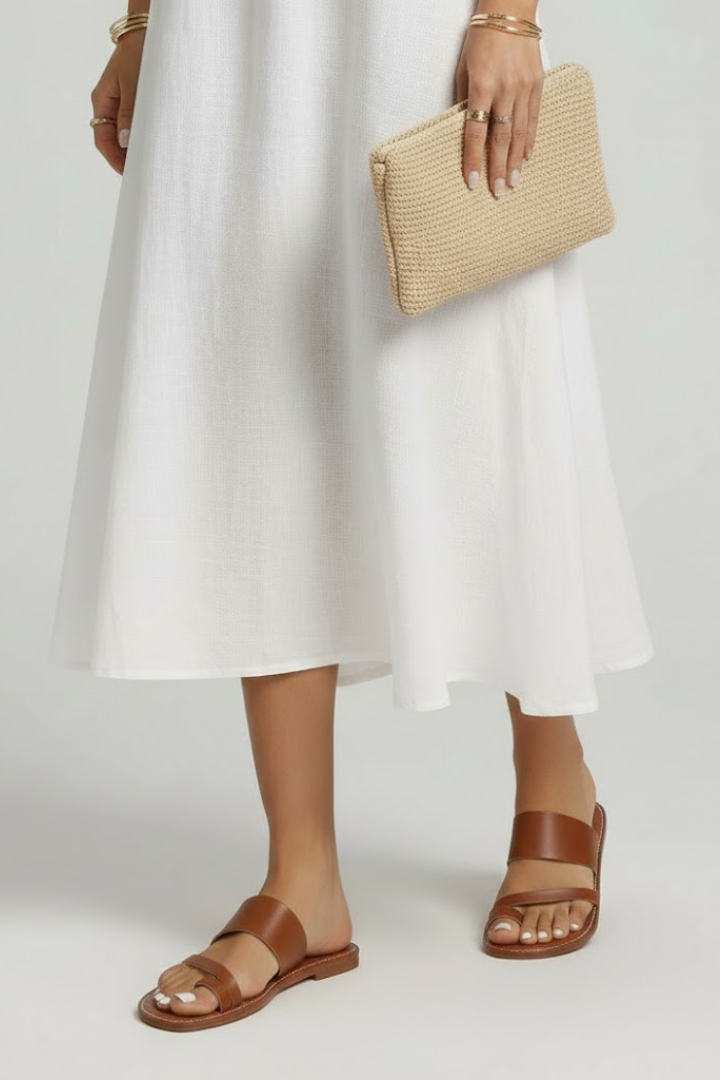 Produktbild – Kimberly – Damens Slip-On Sandaler med Spännsrem