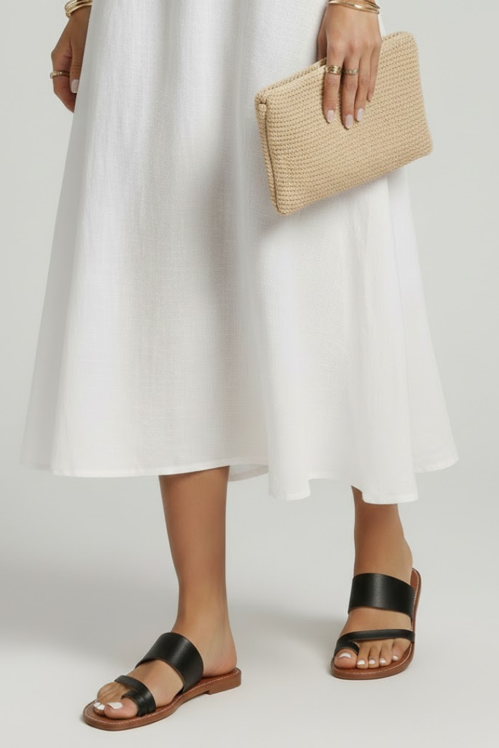 Produktbild – Kimberly – Damens Slip-On Sandaler med Spännsrem