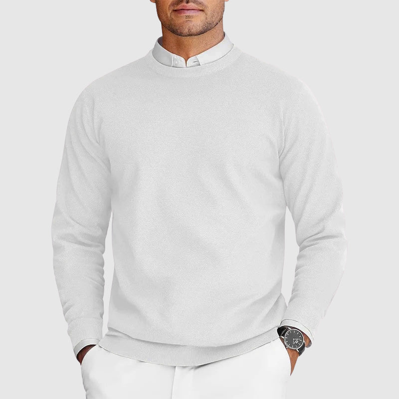 Rundhalsad tröja för herr