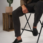 Moderna slip-on-skor för herr