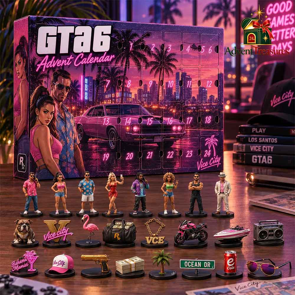 GTA 6 adventskalender – 24 Vice City-miniatyrer – bild 3