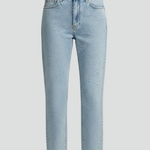 Produktbild – Katherine – Damens Högmidjade Glittrande Rakben Jeans