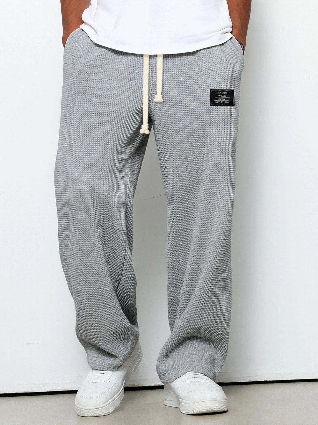 Jacques | Vida byxor i våffelstickad struktur