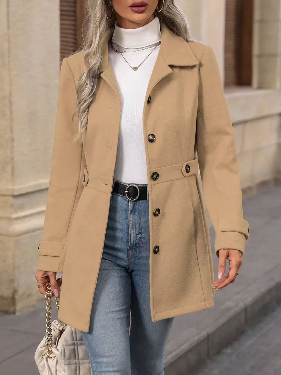 Christine | Elegant kappa med bälte