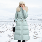 Produktbild – Lucia – Designer Vinter Parka Med Fuskpäls Huva