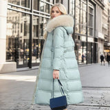 Produktbild – Lucia – Designer Vinter Parka Med Fuskpäls Huva