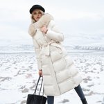Produktbild – Lucia – Designer Vinter Parka Med Fuskpäls Huva
