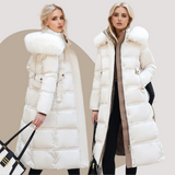 Produktbild – Lucia – Designer Vinter Parka Med Fuskpäls Huva