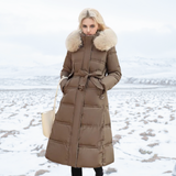Produktbild – Lucia – Designer Vinter Parka Med Fuskpäls Huva