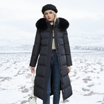 Produktbild – Lucia – Designer Vinter Parka Med Fuskpäls Huva