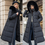 Produktbild – Lucia – Designer Vinter Parka Med Fuskpäls Huva