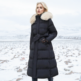 Produktbild – Lucia – Designer Vinter Parka Med Fuskpäls Huva
