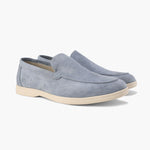Loafers i läder och mocka