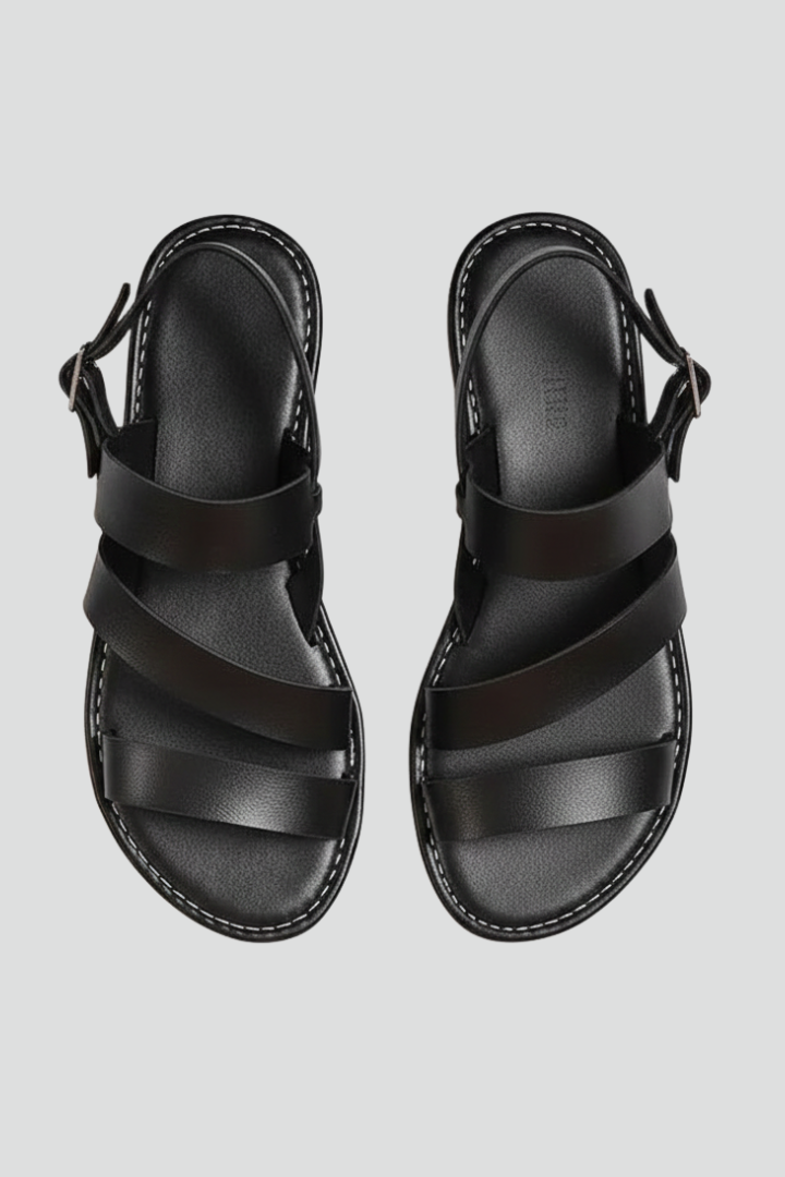 Produktbild – Makayla – Kvinno moderna platta sandaler med bakrem