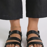 Produktbild – Makayla – Kvinno moderna platta sandaler med bakrem