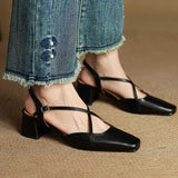 Chloé | Slingback-pumps med korslagda remmar