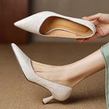 Lucie | Smala pumps i läder