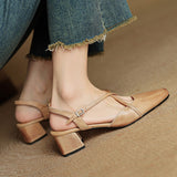 Chloé | Slingback-pumps med korslagda remmar