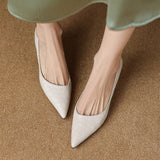 Lucie | Smala pumps i läder