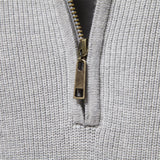 Pierre | Ribbstickad halvzip-tröja