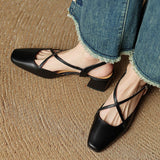 Chloé | Slingback-pumps med korslagda remmar