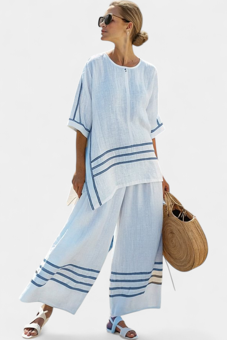 Produktbild – Wynric – Sofistikerad randig asymmetrisk set
