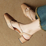 Chloé | Slingback-pumps med korslagda remmar
