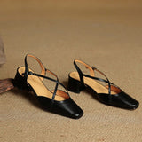 Chloé | Slingback-pumps med korslagda remmar