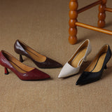 Lucie | Smala pumps i läder