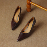 Lucie | Smala pumps i läder